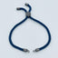 Blue Black Silver Threads Accessories Adjustable Bracelet Girls Bulk