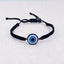 Evil Eye Gold Blue Black Copper Black Threads Adjustable Bracelet Bulk