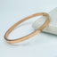 Stainless Steel Screw Bracelet Bangle Kada Women Rose Gold Bulk