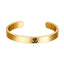 Stainless Steel Gold Om Engraved Cuff Kada For Men Bulk