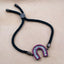 Horse Shoe Copper CZ Pink Black Adjustable Slider Bracelet Bulk