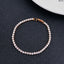 Copper Cubic Zirconia White Rose Gold Bracelet For Women Bulk