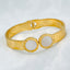 Roman Stainless Steel White Gold Openable Bangle Kada For Women Bulk