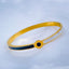 Roman Stainless Steel Black Gold Cubic Zirconia Openable Kada Bulk