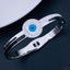 Evil Eye Mother Of Pearl Silver Stainless Steel Openable Kada Bulk