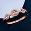 Luxury Round Rose Gold CZ Stainless Steel Openable Bangle Kada Bulk