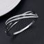 Waves Cubic Zirconia Silver Stainless Steel Openable Kada Women Bulk
