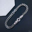 Dual Panther Green Eye CZ Copper Silver Curb Chain Bracelet Bulk