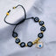 Eyelash Evil Eye Gold Copper Beads Thread Bracelet Girls Bulk