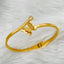 Butterfly Zircon 18K Gold Stainless Steel Openable Kada Bangle Bulk