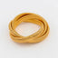 Triple Layer Wrap Around Snake 18k Gold Stainless Steel Stretchable Bracelet for Women