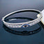 Evil Eye Cubic Zirconia Silver Copper Openable Kada Bangle Women Bulk