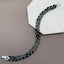 Black Baguette Cubic Zirconia Silver Tennis Bracelet For Women Bulk