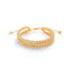Triple Layer Glossy Ball Gold Anti Tarnish Adjustable Bracelet Bulk