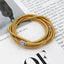 Layered Snake White 18K Gold Stainless Steel Anti Tarnish Layer Bracelet For Women
