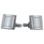 Square Silver Matte Cufflinks In Box Bulk