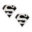 Black Superman Cufflinks In Box Bulk