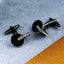 Fancy Black 3D Discs Cufflinks In Box Bulk