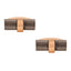 Cylinder Black Rose Gold Cufflinks In Box Bulk