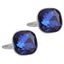 Austrian Crystal Blue Cufflinks In Box Bulk