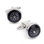 Round Compass White Cufflinks In Box Bulk