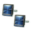 Square Blue Cufflinks In Box Bulk
