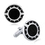 Round Black Cufflinks In Box Bulk