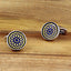 Blue Gold Floral Cufflinks In Box Bulk