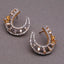 Crescent Flower American Diamond Baguette Earring For Women Bulk