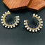 Chaand Bali Marquise Gold Plated Blue Pearl Earring For Women Bulk