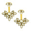 Flower Antique Gold Plated Ear Cuff Jacket Pair For Women Bulk