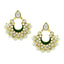 Chaand Bali Green Enamel Meenakari Gold Pearl Jhumki Earring Bulk