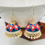 Pink Blue White Gold Meenakari Pearl Enamel Jhumki Earring Women Bulk