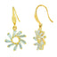Flower Baguette CZ Gold Plated Daily Wear Earring For Women Bulk