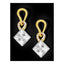 Aaa Crystal American Diamond Silver 18K Gold Stud Earring Girls Bulk