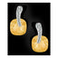 Cushion Aaa Crystal American Diamond Gold Stud Earring Girls Bulk