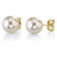 8 Mm Pearl 14K Gold 316L Stainless Steel Stud Earring Bulk