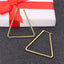 Triangle Wire Hoop Silver 316L Stainless Steel 18K Gold Earring Bulk
