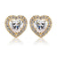 Heart Gold Earring Pair For Women Bulk