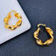 Stainless Steel Curly Gold Hoop Earring Pair For Women Bulk