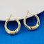 18K Gold Anti Tarnish Copper Glossy Hoop Earrings For Women Bulk
