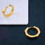 Hexagon Stainless Steel Anti Tarnish 18K Gold Hoop Earring Pair Bulk