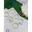 Pearl Wire 18K Gold Hoop Earring Pair For Women Bulk