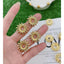 Daisy Sun Flower Glossy 18K Gold Stud Earring For Women Bulk