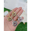 Evil Eye Multi Color 18K Gold Dangling Hoop Earring For Women Bulk