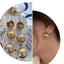 Glossy Ball Crescent 18K Gold Copper Stud Earring For Women Bulk