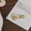 Ball Matte Copper 18K Gold Hoop Drop Earring For Women Bulk