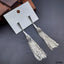 Long Chain Sliver Tassel Dangling Earring For Women Bulk
