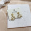 Moon Stone Star Galaxy 18K Gold Copper Dangling Drop Earring Bulk