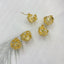 Floral Filigree Ball Glossy Gold Anti Tarnish Hoop Bali Earring Bulk